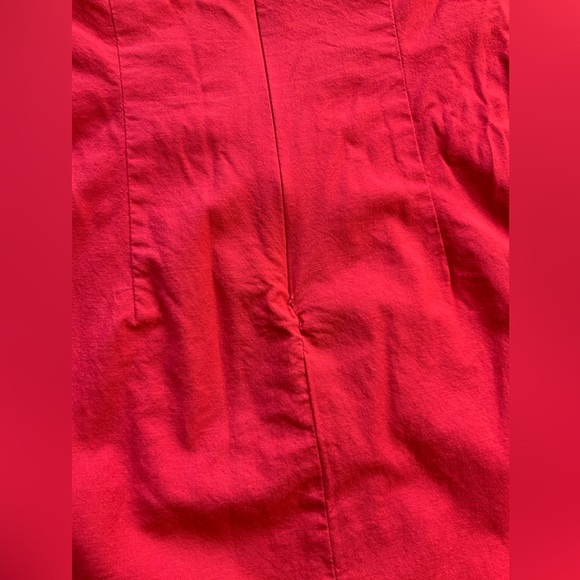 ZARA Halter Fuchsia Linen Cut Out Midi Dress - Picture 6 of 7